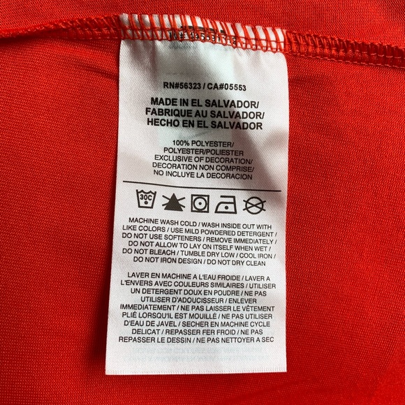 ⭐️Nike Dri-Fit Red Performance T-Shirt Medium - Picture 7 of 7